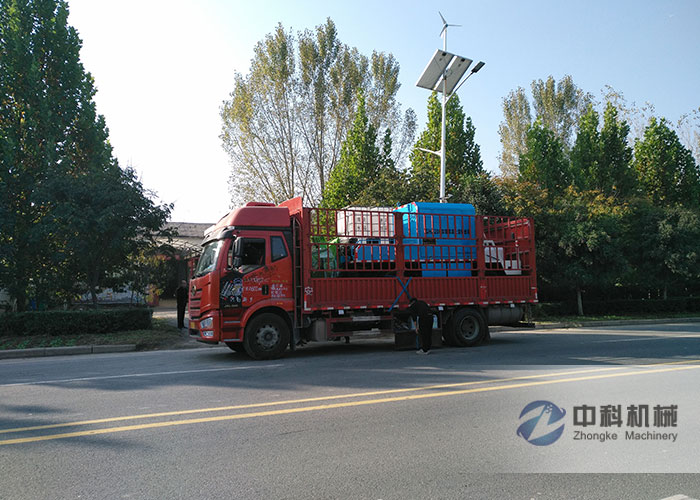 ZKHP20G車載混凝土濕噴臺車發貨現場-1