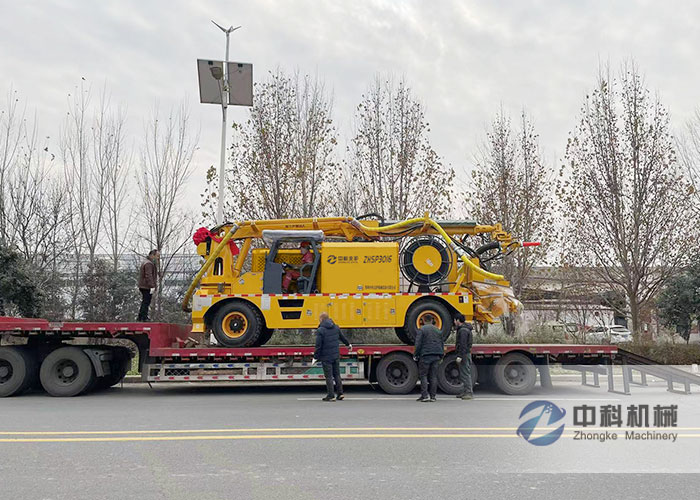 ZHSP3016混凝土濕噴臺車發貨現場-0