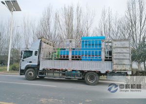 ZKHP20G車載混凝土濕噴臺車發貨現場